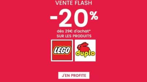 20% de remise sur Lego et Duplo