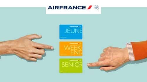 20€ de remise sur les cartes de réduction Air France