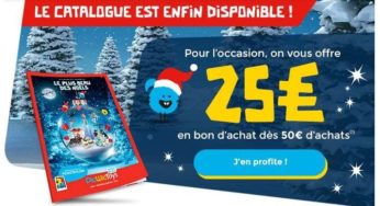 25€ offert en bon d’achat dès 50€ d’achats sur PicWicToys pour la sortie du catalogue de Noël 🎅
