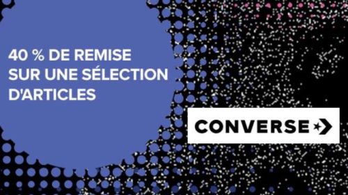 40% de remise sur une sélection d’articles Converse