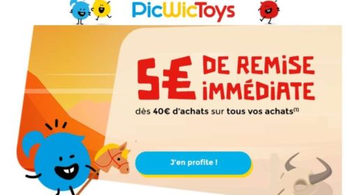 40€ d’achat sur PicWicToys 5€ de remise immédiate