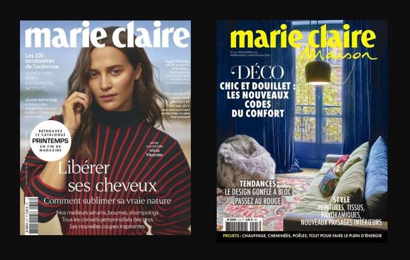 Abonnement Marie Claire + Marie Claire Maison pas cher