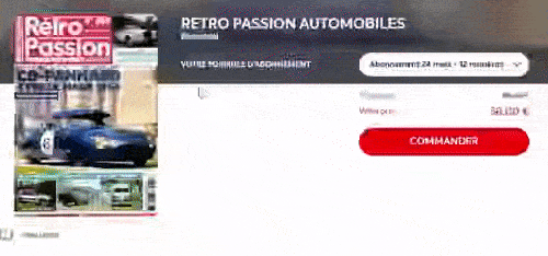 Abonnement Rétro Passion Automobiles 18 mois