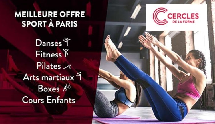 Abonnements Les Cercles de la Forme moins chers : de 3 à 6 mois dès 140€ avec droit d’entrée et serviette inclus (27 clubs de sport sur Paris)