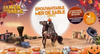 Billet Halloween à La Mer de Sable moins cher 🎃 17,90€ adulte au lieu de 27€ (jusqu’au 5 nov.)