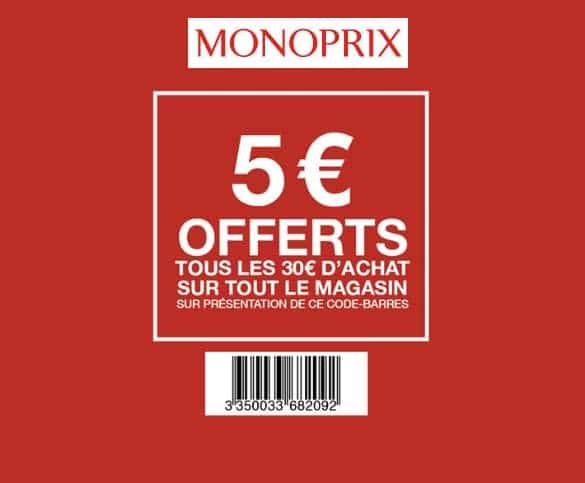 Coupon de réduction Monoprix