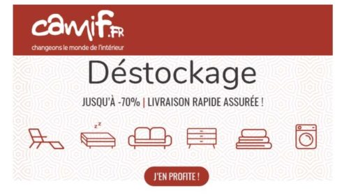 Déstockage Camif