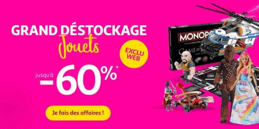 Nouveau déstockage de jouets et jeux sur Auchan (jusqu’à -70%)