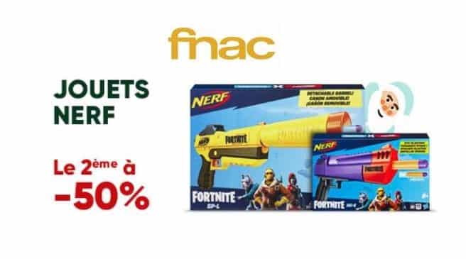 Offre 1 Nerf acheté sur FNAC = le second à moitié prix