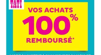 Offre TATI 100% remboursé sur une sélection Mode, Lingerie, Chaussures et Mariage (du 21 au 27.10)