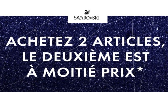 Offre spéciale Swarovski 1 acheté = les seconds à moitié prix