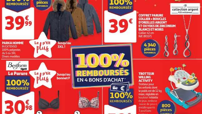 Produits 100% remboursés Auchan le mercredi 9 octobre 2019