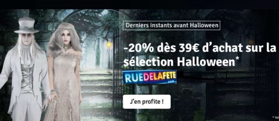 Remise de 20% sur des déguisements et costumes Halloween sur Rue de la Fête (dès 39€)