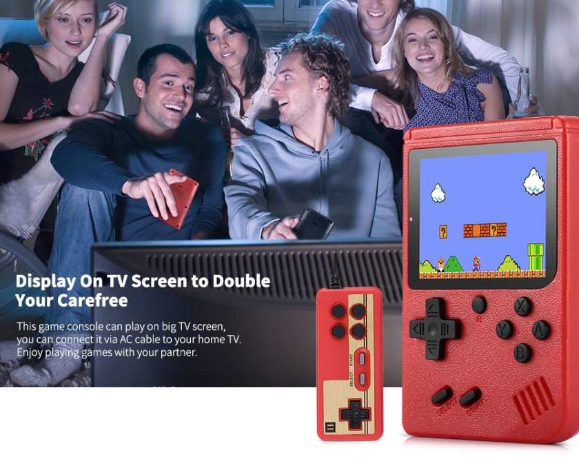 Vente flash console retro portable Ragebee avec 500 jeux vidéo intégrés et manette