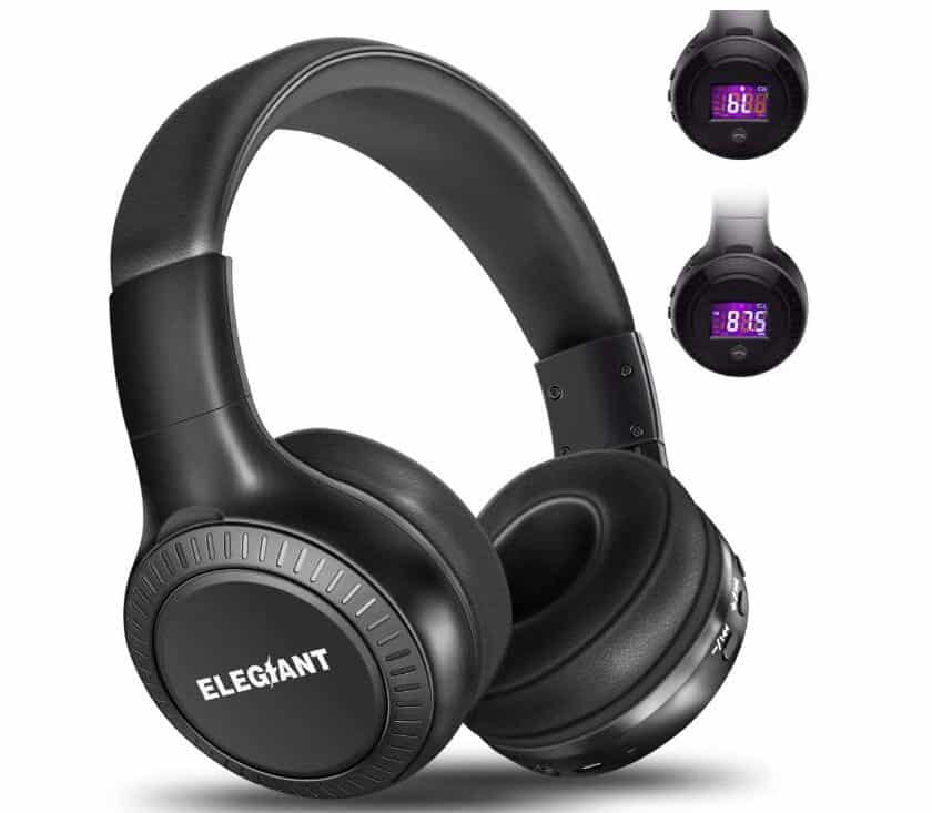 casque Bluetooth avec FM, micro et affichage digital ELEGIANT