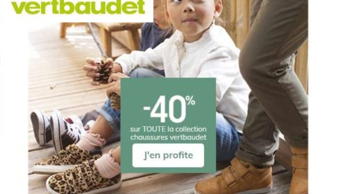 remise sur toutes les chaussures pour enfant Vert Baudet