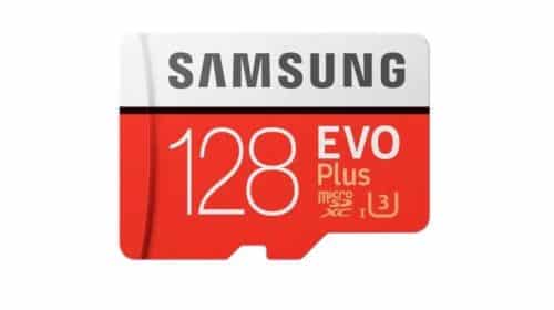 vente flash carte micro SDXC 128Go Samsung EVO Plus