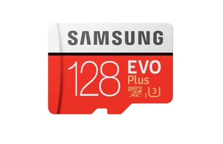 vente flash carte micro SDXC 128Go Samsung EVO Plus