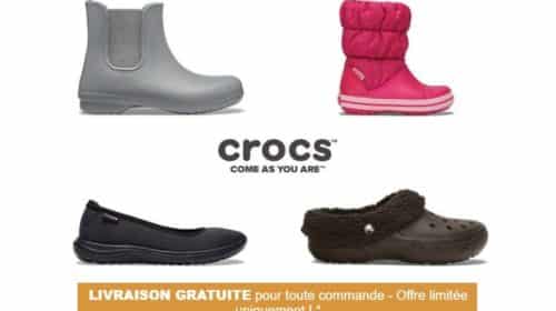 30% sur tout le site Crocs et livraison gratuite