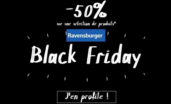 50% sur une sélection de jeux pour le Black Friday Ravensburger