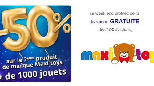 Livraison gratuite sur votre commande Maxitoys