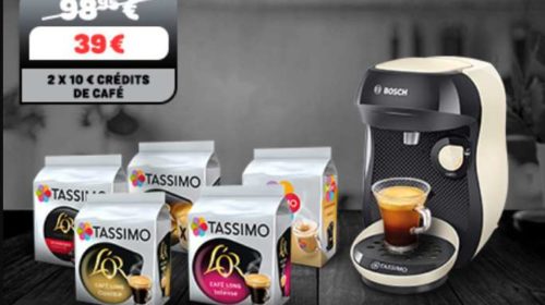 Machine Tassimo Happy ou Vivi gratuite pour 5 paquets de dosettes achetés