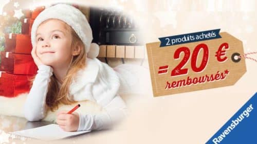 Offre de remboursement Ravensburger 20€ remboursé dés 2 articles achetés