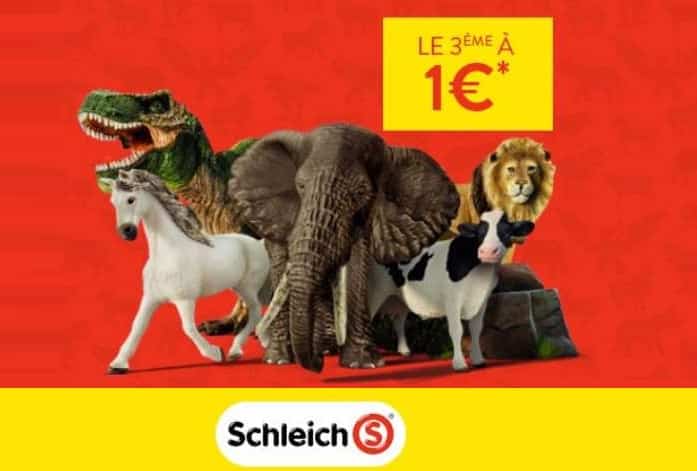 Offre remboursement figurines Schleich 🎅 votre 3ème produit à 1€