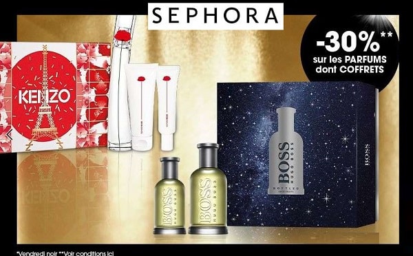 Semaine Black Friday Sephora : -30% sur les parfums et coffrets et -25% sur le soin, maquillage & capillaire