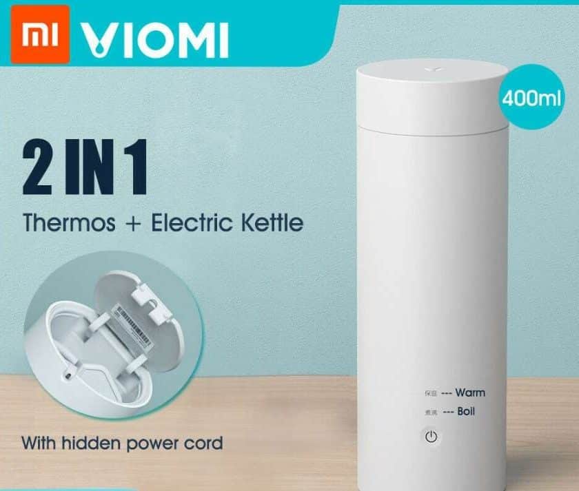 bouteille bouilloire thermos électrique acier 400ml Xiaomi VIOMI