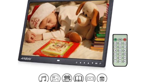 cadre numérique 13 pouces avec télécommande Andoer