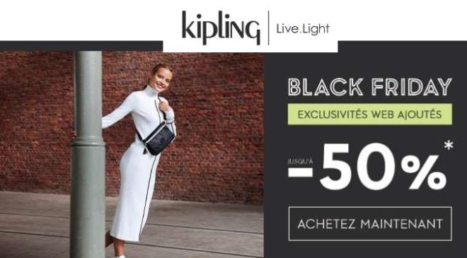 les offres Black Friday de Kipling