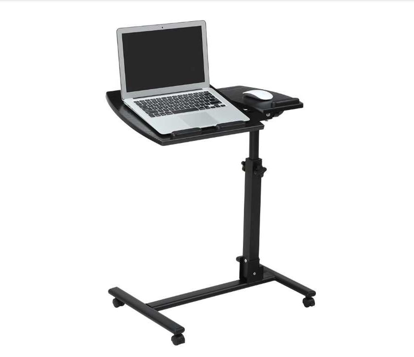 table pour ordinateur portable inclinable sur roulettes Langria