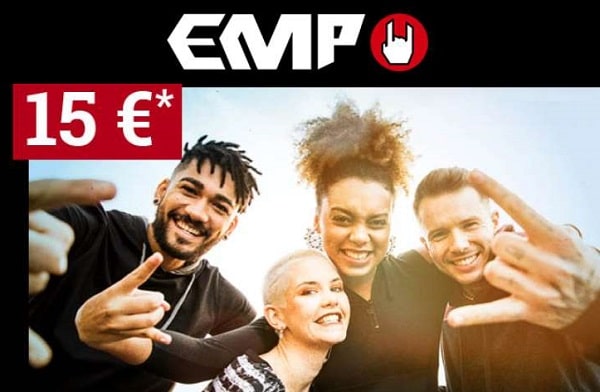 15€ de réduction sur EMP (vêtements dérivés Rock, Gaming, Série TV, Films…) dès 60€ d’achat aujourd’hui seulement