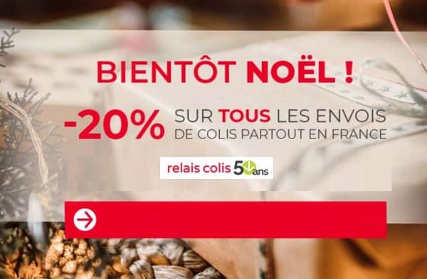 20% de remise sur vos envois de colis avec le Black Friday Relais Colis (code promo)