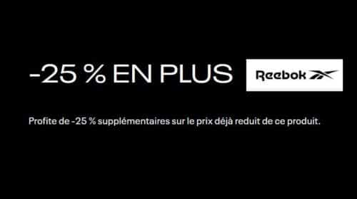 25% De Remise Supplémentaire Sur 1000 Articles Reebok En Promotion