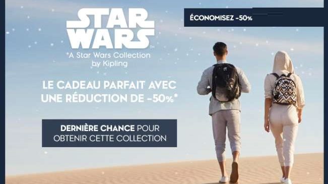 50% De Remise Sur Les Sacs & Accessoires Star Wars De Kipling