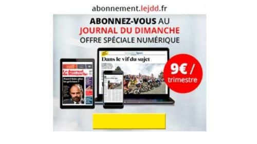 Abonnement Journal Du Dimanche Numérique Pas Cher