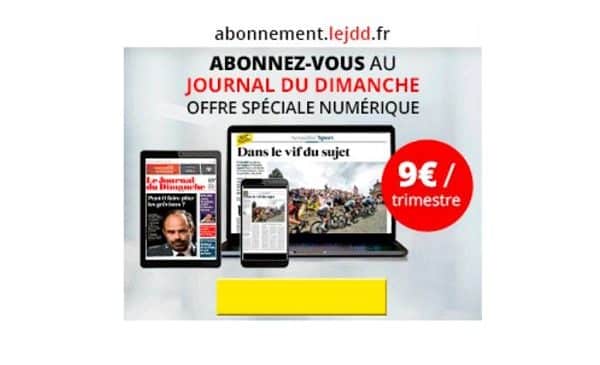 Abonnement Journal Du Dimanche Numérique Pas Cher