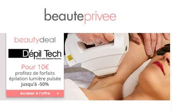 Bon achat Dépil Tech : 50% de remise sur l’épilation permanente pour 10€ (valable dans 120 centres )