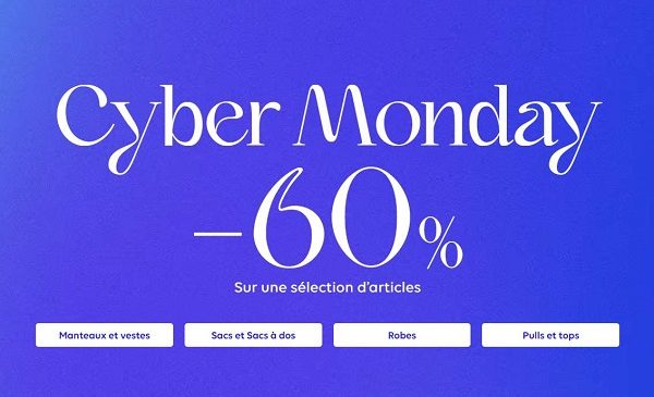 Cyber Monday Desigual : -60% sur une sélection vêtements et accessoires