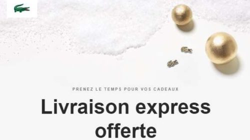 Livraison Express Offerte Sans Minimum Sur Lacoste