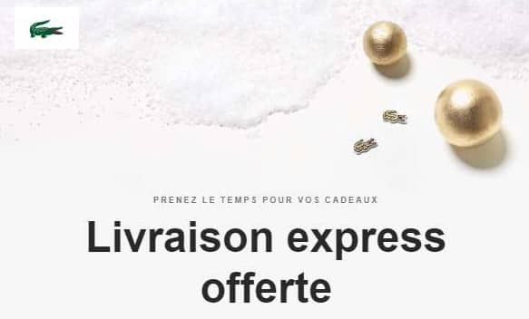 Livraison Express Offerte Sans Minimum Sur Lacoste