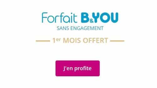 Séries Spéciales B&you 1er Mois Gratuit