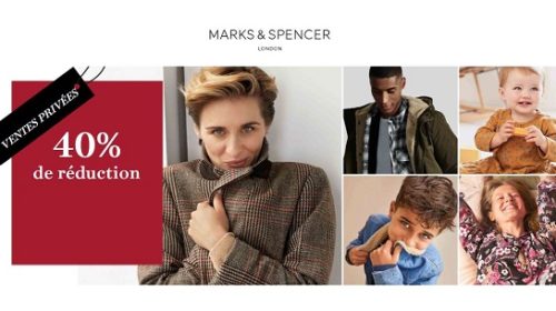 Vente Privée Marks & Spencer 40% De Remise