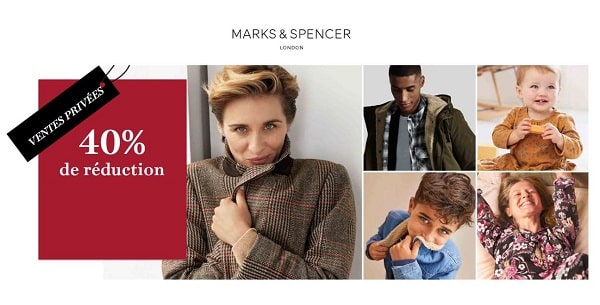 Vente Privée Marks & Spencer 40% De Remise