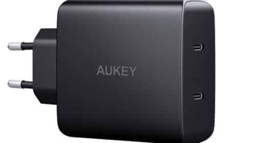 Chargeur Secteur 2 Ports Usb C Aukey Pa Y16