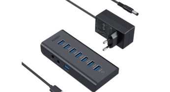 15,99€ le dock HUB 7 ports USB 3.0 Aukey (3 ports charge rapide)
