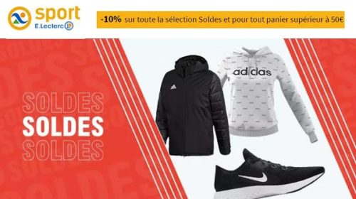 10% De Remise Supplémentaire Sur Les Soldes E Leclerc Sport