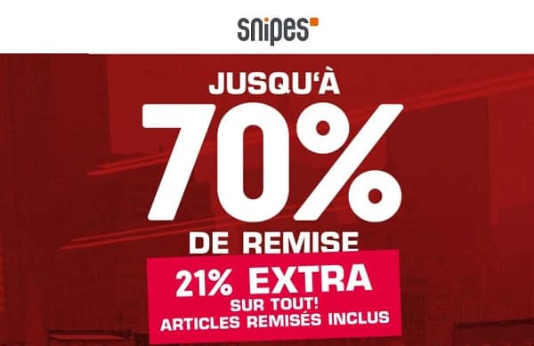 21% De Remise Supplémentaire Sur Les Soldes Snipes